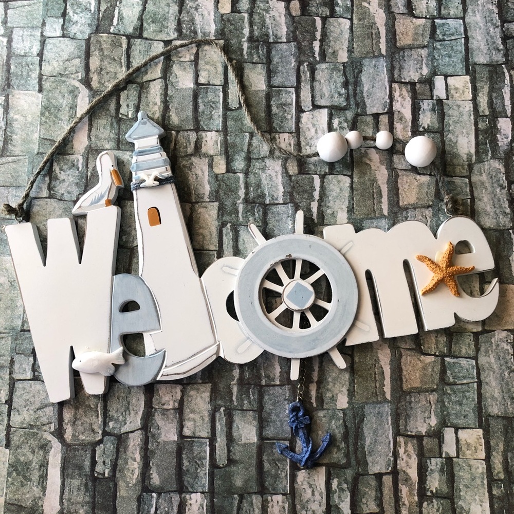 Wood Welcome Sign